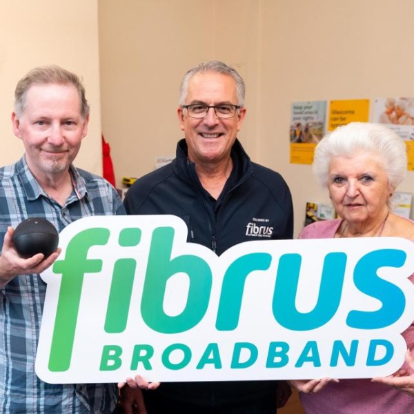 Carlisle Sight Support given grant from Fibrus Community Fund Cumbria